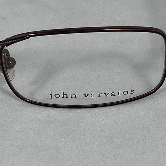 John Varvatos Designer Eyeglasses Frame V105 in Brown 51mm DEMO LENS - Picture 6 of 8